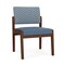 Lesro Lenox Armless Guest Chair, 22.5 in W 26 in L 31.5 in H LW1102 - alternate 1